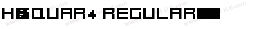 H_SQUAR4 Regular字体转换